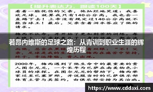 若昂内维斯的足球之路：从青训到职业生涯的辉煌历程